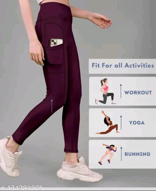 Women's Pack of 1 V Shape High Waist Belt D.Grey Solid Tights |Activewear|Yogawear|Gymwear|Sportswear|Active Bottomwear