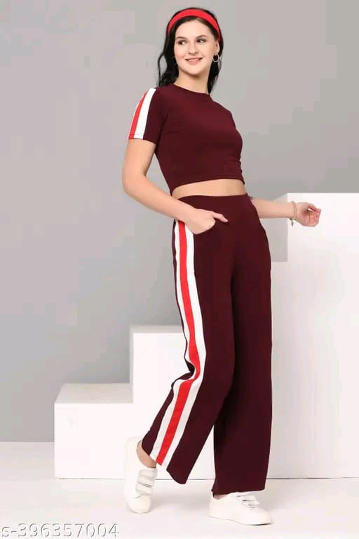 Selecting Fashion Women's Top & Bottom Set Gym Wear | Jogging Wear | Sport Wear | Running Suits For womens | Strip Wear