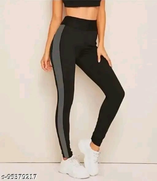 Women's Pack of 1 Black Colorblocked Tights |Activewear|Yogawear|Gymwear|Sportswear|Active Bottomwear