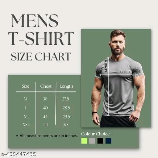 Men's 3Colours RGB Dri-Fit Polyester T-Shirt – Moisture-Wicking, Quick-Dry Activewear for Gym -FORCE