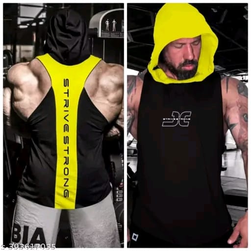 Polyster gym vest unique gym vest