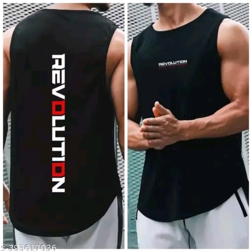 Polyster gym vest unique gym vest