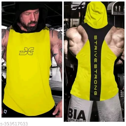 Polyster gym vest unique gym vest