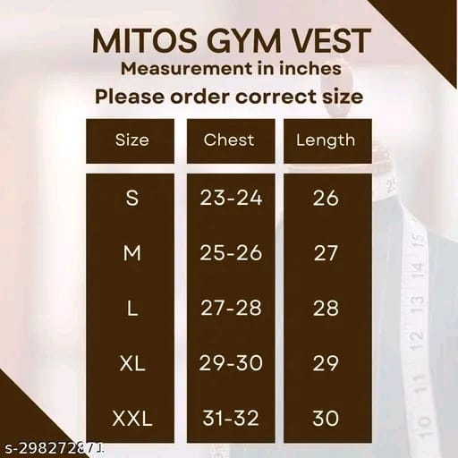 MITOS Premium Cotton Solid Gym Vest for Men (Pack of 2)