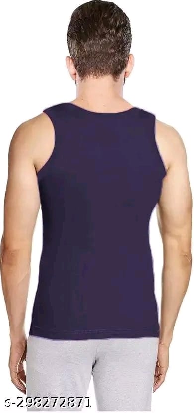 MITOS Premium Cotton Solid Gym Vest for Men (Pack of 2)
