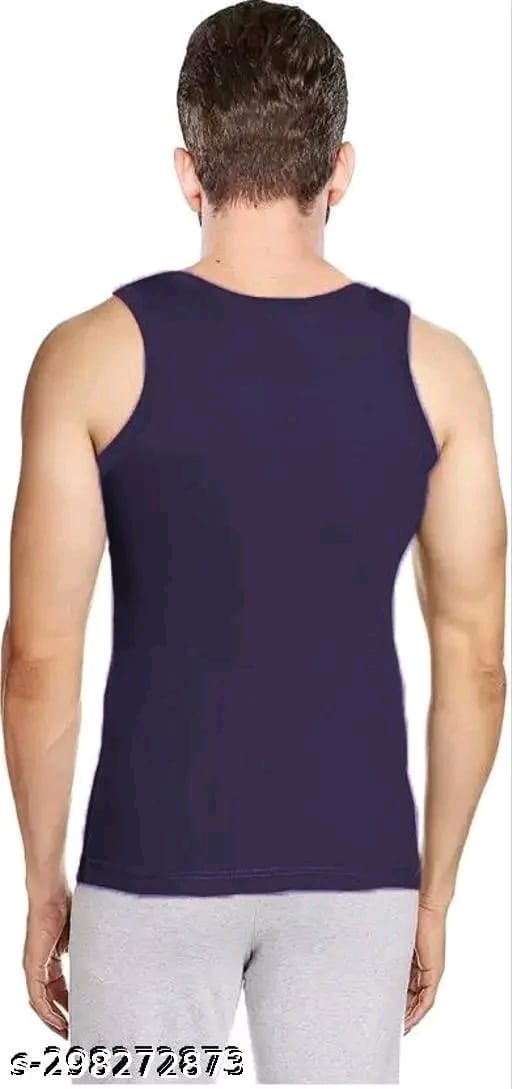 MITOS Premium Cotton Solid Gym Vest for Men (Pack of 2)