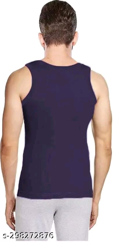 MITOS Premium Cotton Solid Gym Vest for Men (Pack of 2)