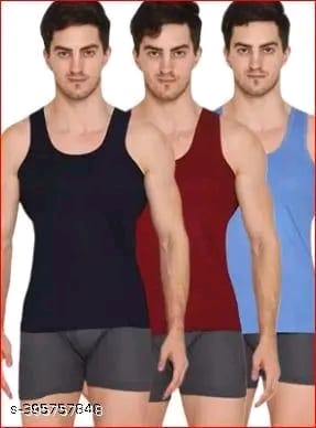 4PCS Men’s Cotton Vest Color Innerwear Combo Pack Of 4