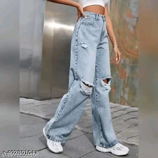 Modern Edge Knee-Slit Jeans