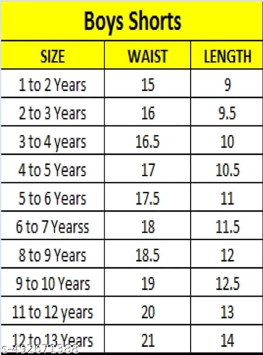 Boys & Girls Summer wear shorts