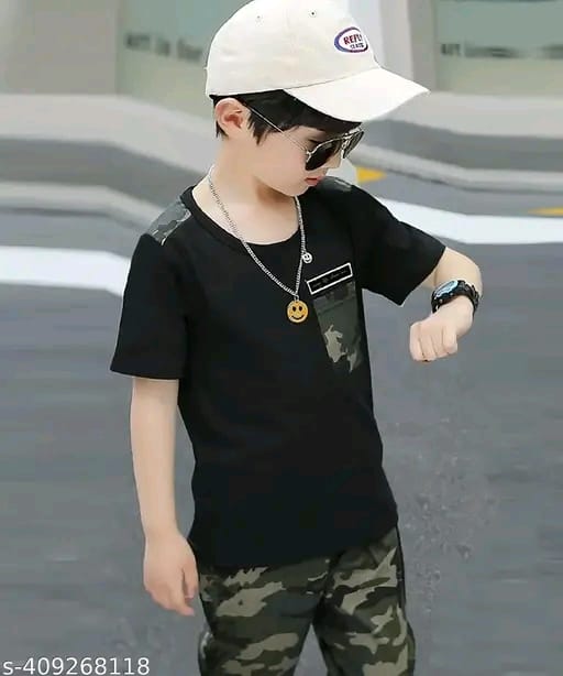 Kids summer Trendy 2025 New stylish Top+Bottom set - ladake kapade ka set