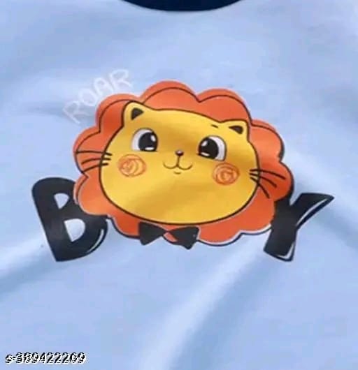 Cotton Fancy Printed T-Shirt and Shorts For Boys and Girls