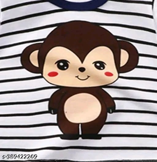 Cotton Fancy Printed T-Shirt and Shorts For Boys and Girls