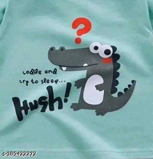 Cotton Fancy Printed T-Shirt and Shorts For Boys and Girls