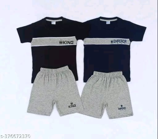 Stylish Boys Tshirt with shorts set Dress combo set
