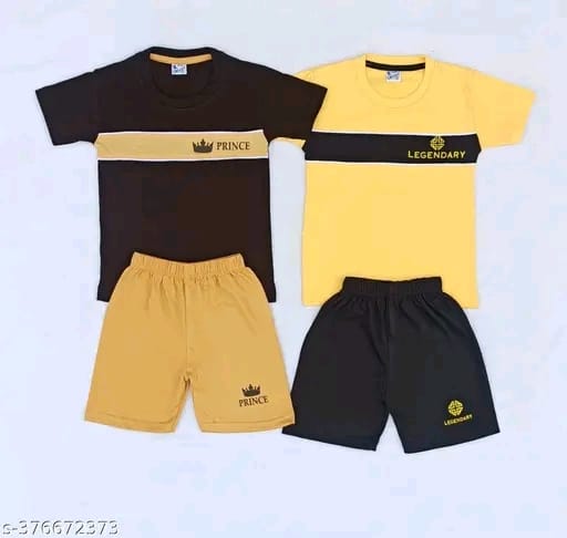 Stylish Boys Tshirt with shorts set Dress combo set