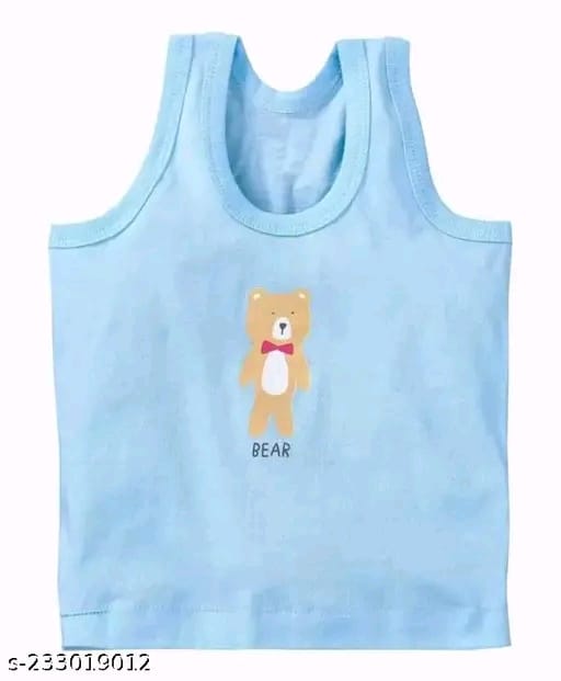 VeKott Pure Cotton Stylish vest cum tshirt Baniyan for baby boy and girl pack of 3