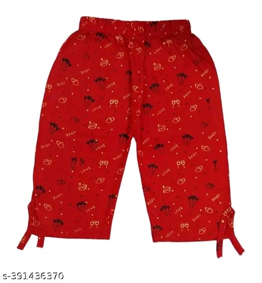 Capri For Girls Casual Printed Cotton (Multicolor Pack of 6).