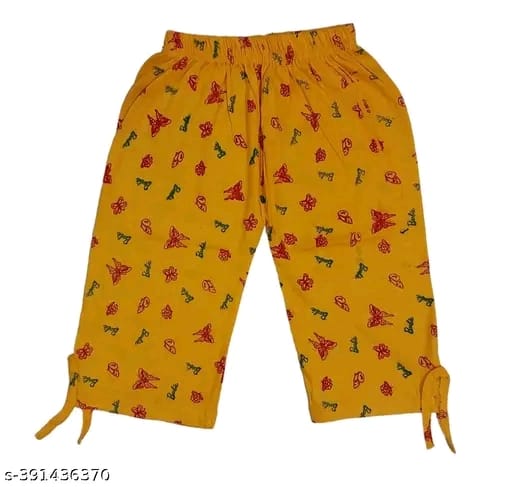 Capri For Girls Casual Printed Cotton (Multicolor Pack of 6).