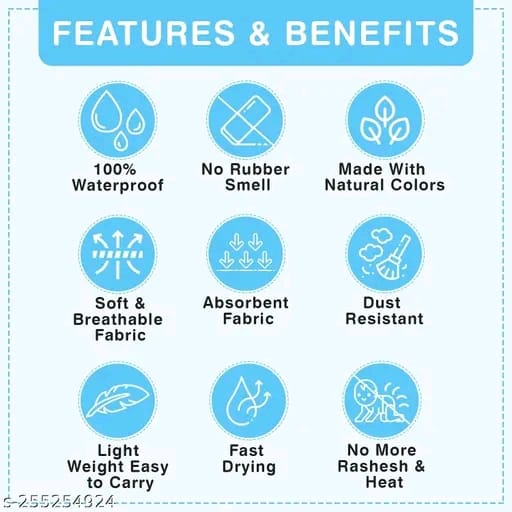 STAR DIVE Waterproof Drysheet, Baby bed Protector, Urine Sheet, Diaper free Sleeping Mat, Play Mat, Massage Mat, Menstrual flow Mat, washable, Reusable, Breathable, Skin Friendly, Heat Free, small size 100X70 cm (pack of 2)