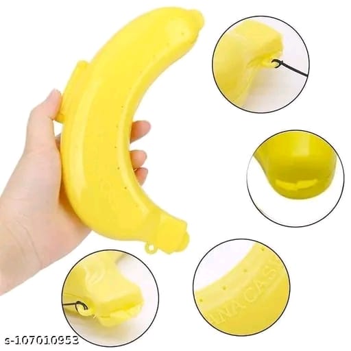 Set of 2 Banana Case Banana Fruit Storage Holder Cover Box for Kids (Multi 2)