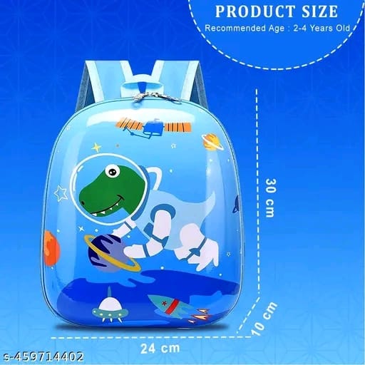 We Clever Play School Kindergarten Kids School Bag, Cool Cartoon Design Kids Bag for Boys Girls, Baby Bag for 2-4 Years Kids (Teddy Plane)