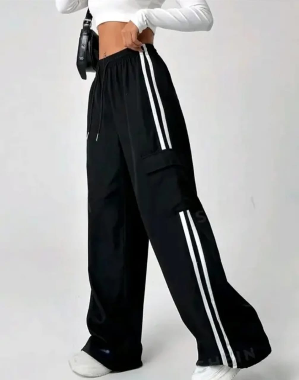 Pocket White Patti Trouser