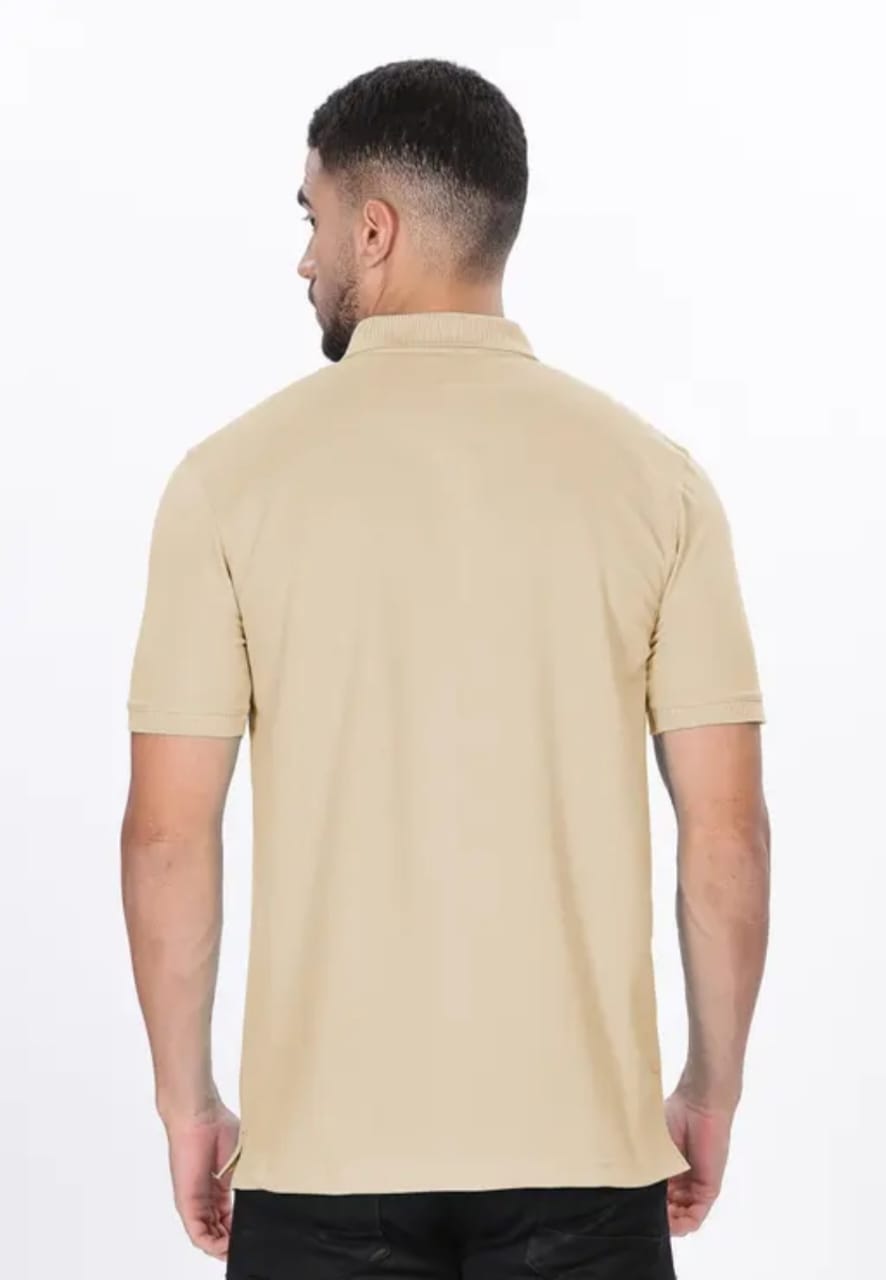 Pangeos Men's Polo T Shirt Regular Fit With Pocket - Cotton Rich fabric