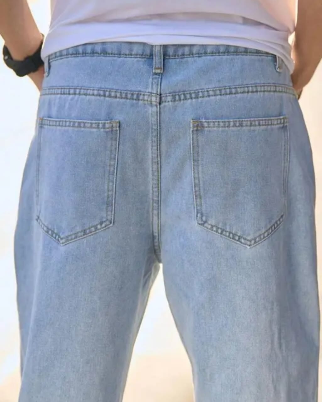 baggy mens ice blue jeans//baggy lose fit man jeans