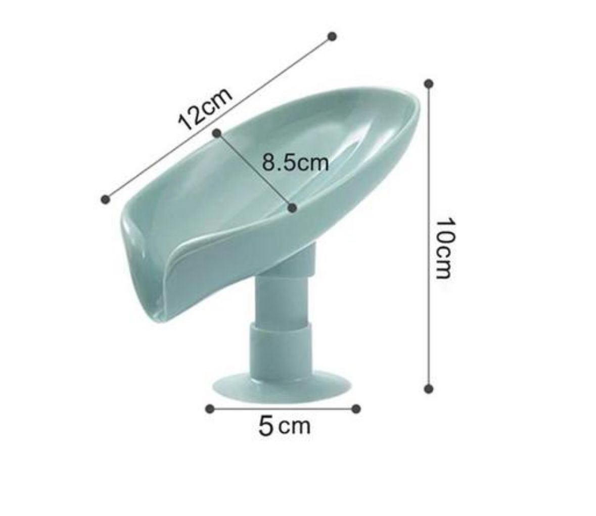 Leaf Shape Soap Holder Stand (Pack of 2) Self Draining for Bathroom Kitchen Wall Mounted Plastic Soap Dish Tray Cady Bathroom Accessories Set No Drilling Multi Color (Leaf-SOAP-Dish-2)
