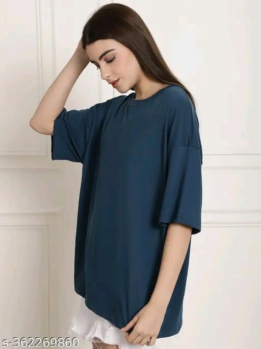 Fabflee Women's Printed Green Tshirts