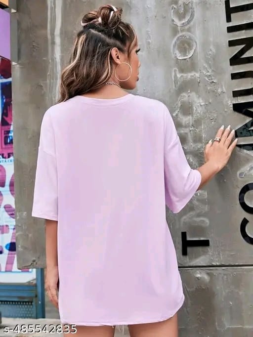 Beige oversize tshirt Baggy Black white casual stylish latest Lavender women tshirt girl under 399 299 199 maroon Peach blue pink brown