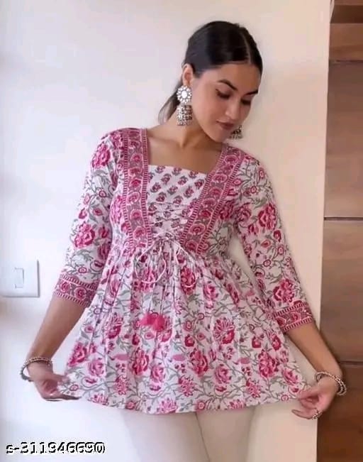 Pure Cotton Short Top(Only Top)