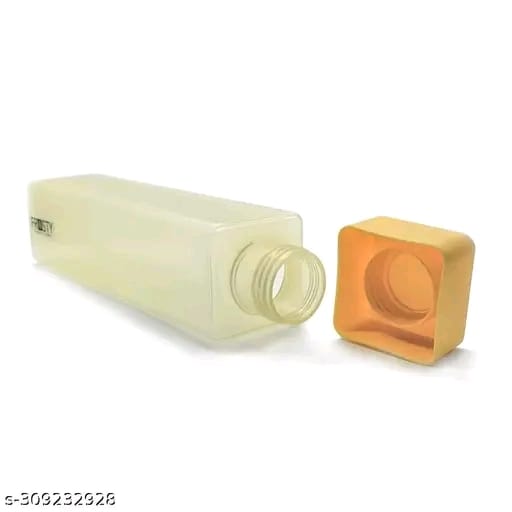 Frosty Square Shape Plastic Fridge Water Bottles Gift Set (Pack of 6)