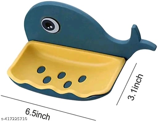 Plastic Multipurpose Soap Case Stand Holder with Strong Adhesive Sticker (Pack Of 2)