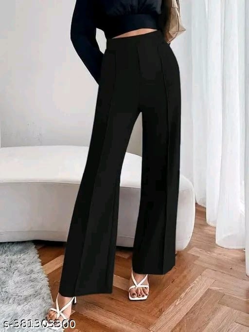 Pack of 2 Women Regular Fit Multicolor Viscose Rayon Trousers