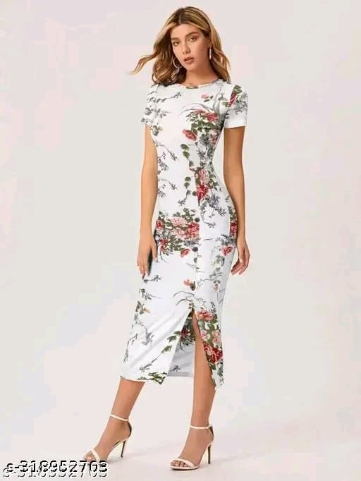 Norzy Paris - Party wear self Designer Women Dress