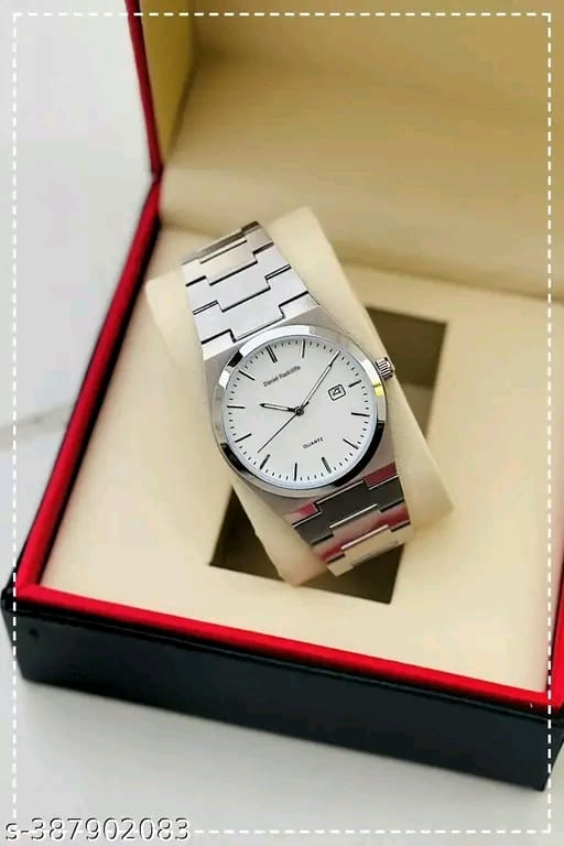 Day n Date Series Men's Black Silver Chain Analog Watches Classic, Attractive, Professional, top-trendy and stylish Analog Watches for Men/boys for office, school use
