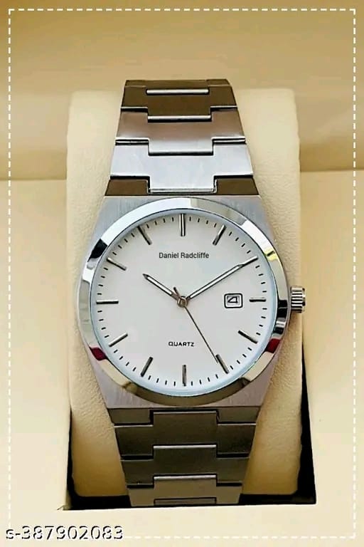 Day n Date Series Men's Black Silver Chain Analog Watches Classic, Attractive, Professional, top-trendy and stylish Analog Watches for Men/boys for office, school use