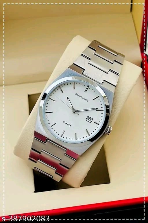 Day n Date Series Men's Black Silver Chain Analog Watches Classic, Attractive, Professional, top-trendy and stylish Analog Watches for Men/boys for office, school use