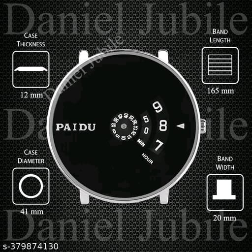Daniel Jubile New Arrivals Black Stylish Men And Boys Analogue Luxury Watch For Men Watches