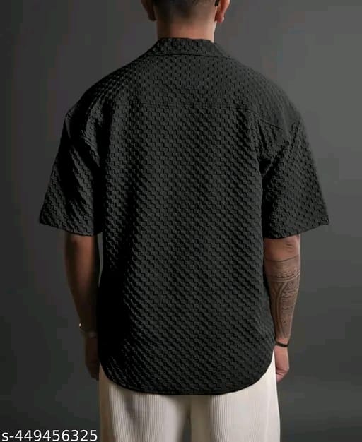 Casual Knit Shirt for Mens Stylish Half Sleeve Mens Shirts