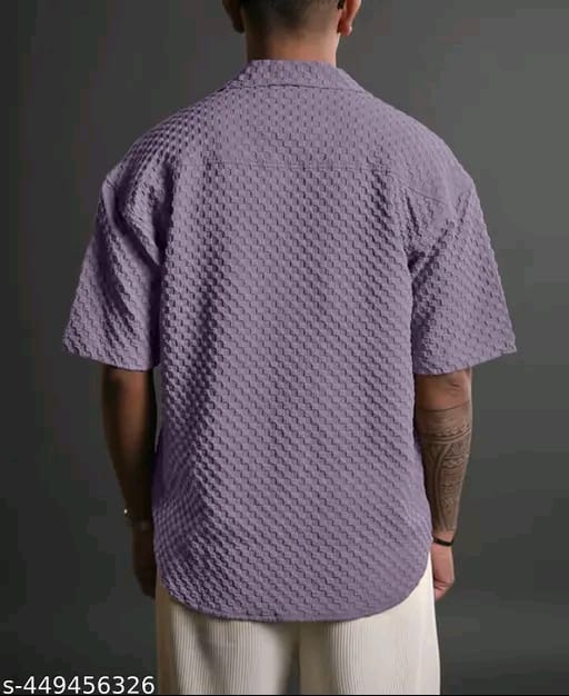 Casual Knit Shirt for Mens Stylish Half Sleeve Mens Shirts