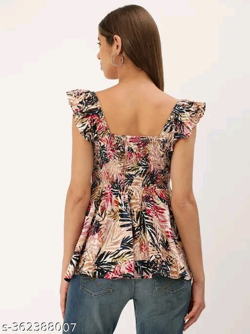 PRG Casual Sleeveless White Women Top