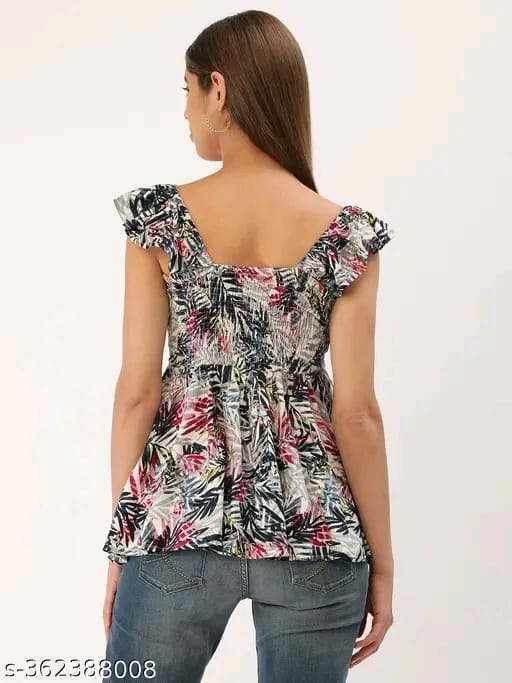 PRG Casual Sleeveless White Women Top