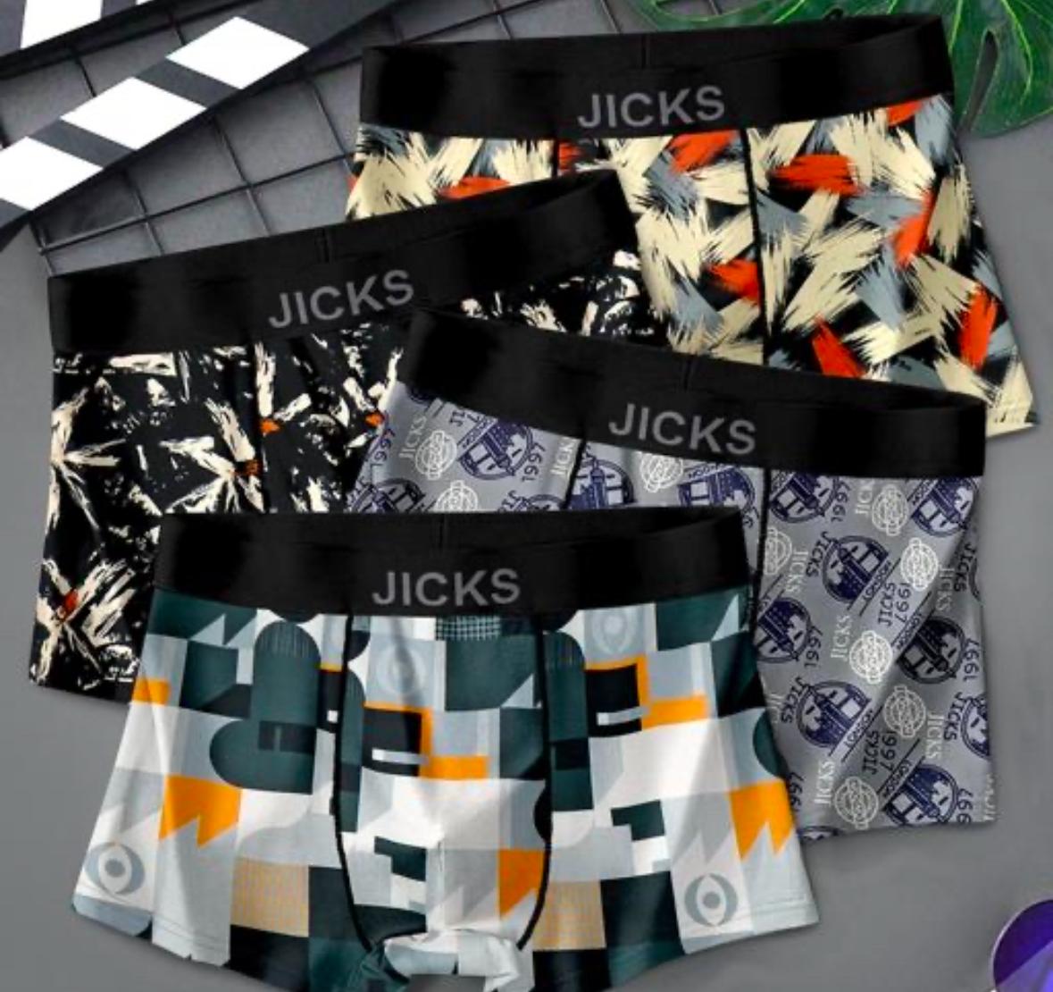Jicks Men's Ultra-Comfort Nylon Underwear with Stretch & Anti-Bacterial Protection