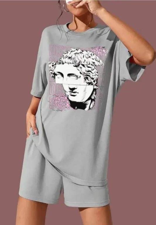 TOPSETOE co-ord set / night suit / gym wear/ daily wear / oversized pajama set , tshirts - shorts