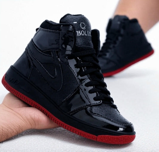 XYLUS Black Fancy Laser Cuts Lace-Up Sports Shoes | Casual Shoes | Sneakers | Shoes For Men | Casual Shoes for Men |