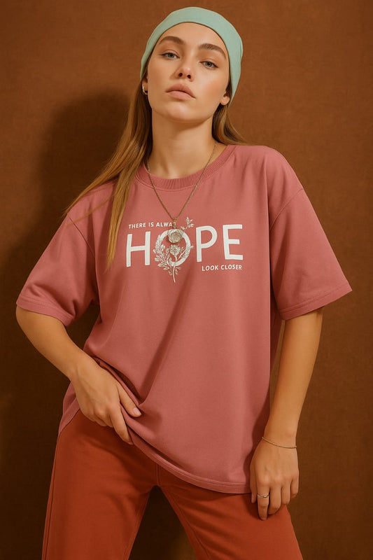 Trendy Women Oversized Tee Printed T-Shirt