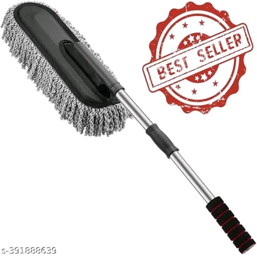 Microfiber Flexible Duster Car Wash | Car Aing Accessories | Microfiber | Brushes | Dry/Wet Home, Kitchen, Office Aing Brush with Expandable Handle